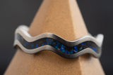 Leviathan Titanium CNC Wave Ring