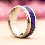 Lavender - Stainless Steel Ring - 8mm