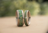 Viridian - Stainless Steel Ring - 8mm