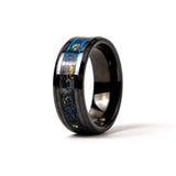 Auric Obsidian - 8mm Black Ceramic Ring