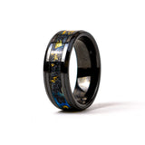 Auric Obsidian - 8mm Black Ceramic Ring