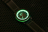 Quartz Ultra Glow Emerald Carbon Fiber Watch