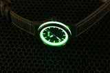 Quartz Ultra Glow Emerald Carbon Fiber Watch