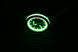Quartz Ultra Glow Emerald Carbon Fiber Watch