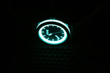 Automatic Ultra Glow Aqua Marine Carbon Fiber Watch 3 left