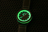 Quartz Ultra Glow Emerald Carbon Fiber Watch