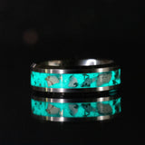 Custom Turquoise Crystal - 8mm Tungsten Ring