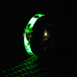 Custom Turquoise Crystal - 8mm Tungsten Ring