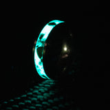 Custom Turquoise Crystal - 8mm Tungsten Ring