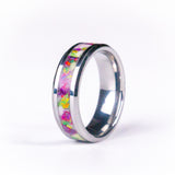Joker Opal Luminescent - 8mm Tungsten Ring