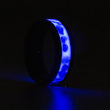 Amethyst - 8mm Black Ceramic Ring