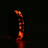 Phantom Fire Opal - Tungsten 8mm Ring