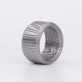 Etched Damascus Steel Broad Band