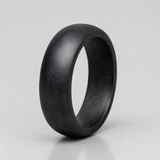 Afterdark Halo ring in its nearly black charcoal daylight finish