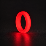 Phantom Halo ring glowing vivid crimson red in darkness