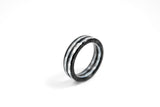 White Aurora Carbon Fiber Ring
