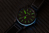 Cobalt Blue Automatic Rune Carbon Fiber Watch V2 - Last One