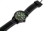 Gloss Carbon Fiber Bezel Automatic Watch