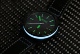 Cobalt Blue Automatic Rune Carbon Fiber Watch V2 - Last One