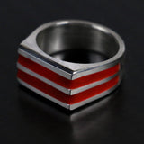 2 Band Super Lume Signet - Silver