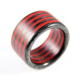Fire Aurora Carbon Fiber Ring