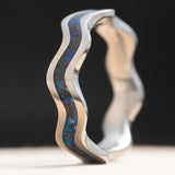 Leviathan Titanium CNC Wave Ring