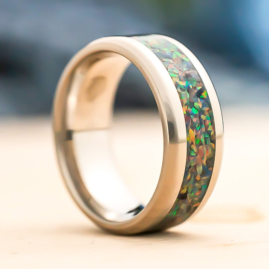 Star Dust - Stainless Steel Ring - 8mm
