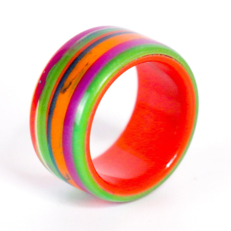 Glow Fordite Ring