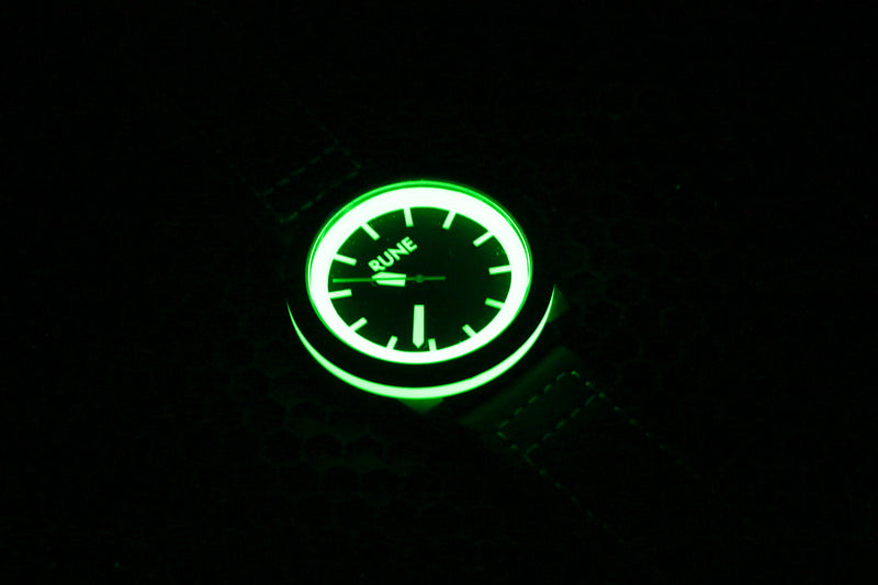 Quartz Ultra Glow Emerald Carbon Fiber Watch
