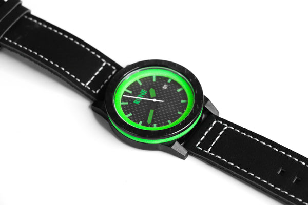 Green Ultra Glow Automatic Carbon Fiber Watch V2