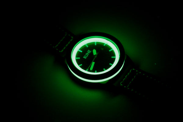 Green Ultra Glow Automatic Carbon Fiber Watch V2 3 Left
