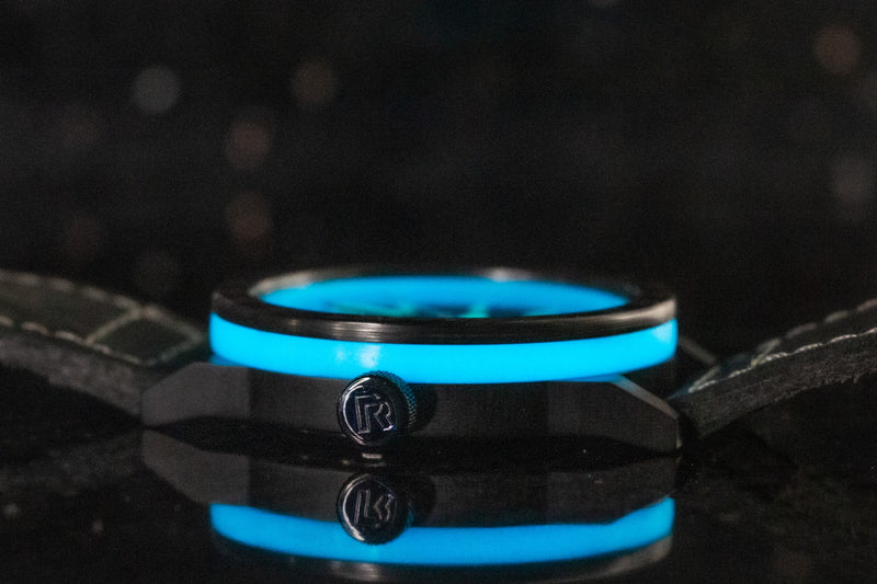 Quartz Ultra Glow Cobalt Blue Carbon Fiber Watch