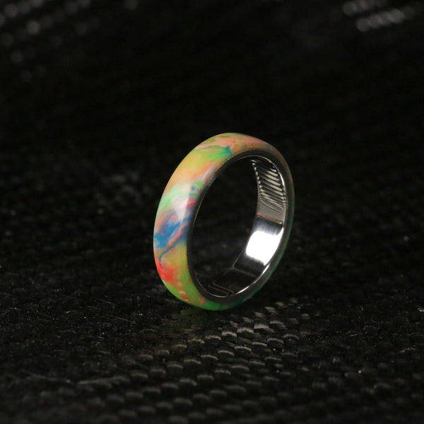 Sterling Silver Slim Retro Band Size 12.25