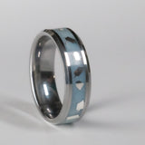Cobalt Blue and Sterling Silver Ring In Tungsten