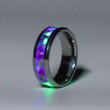 Joker Opal Luminescent - 8mm Tungsten Ring