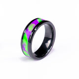 Custom Super Lume Inlay - Black Ceramic Ring