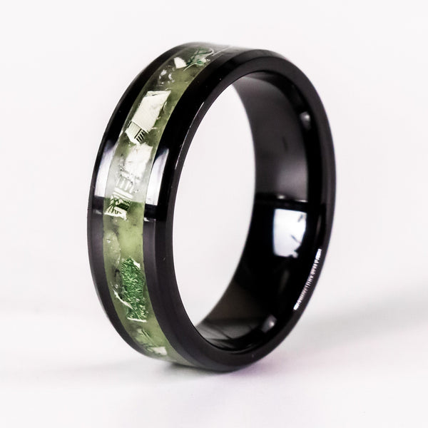 Custom Money Inlay Ring V2