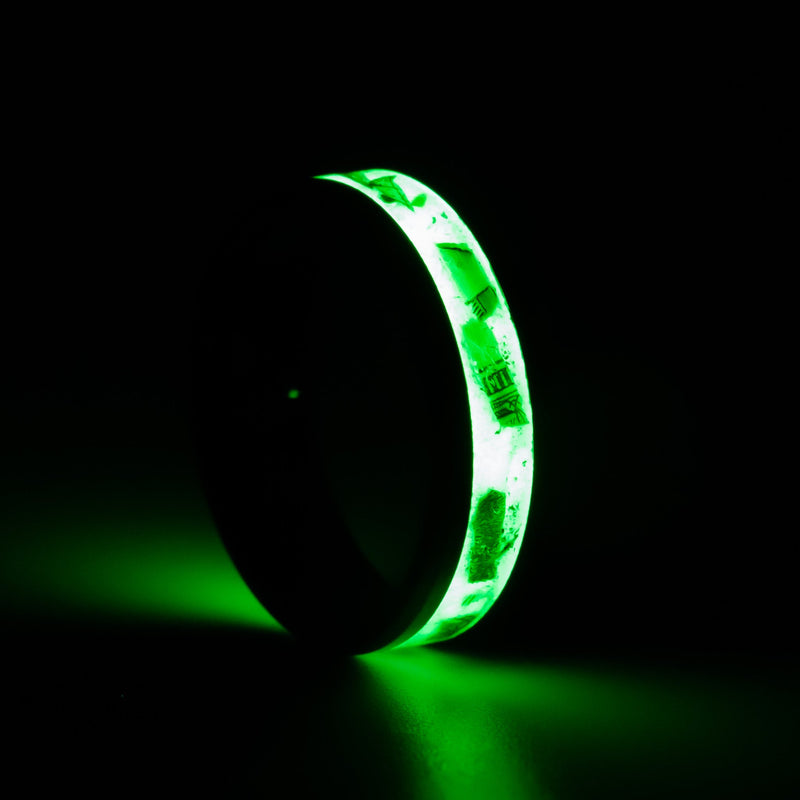 Custom Money Inlay Ring V2 - 8mm Black Ceramic Ring