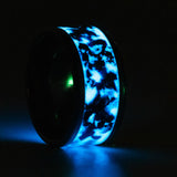 Evergreen Opal Beast -12mm Tungsten Ring