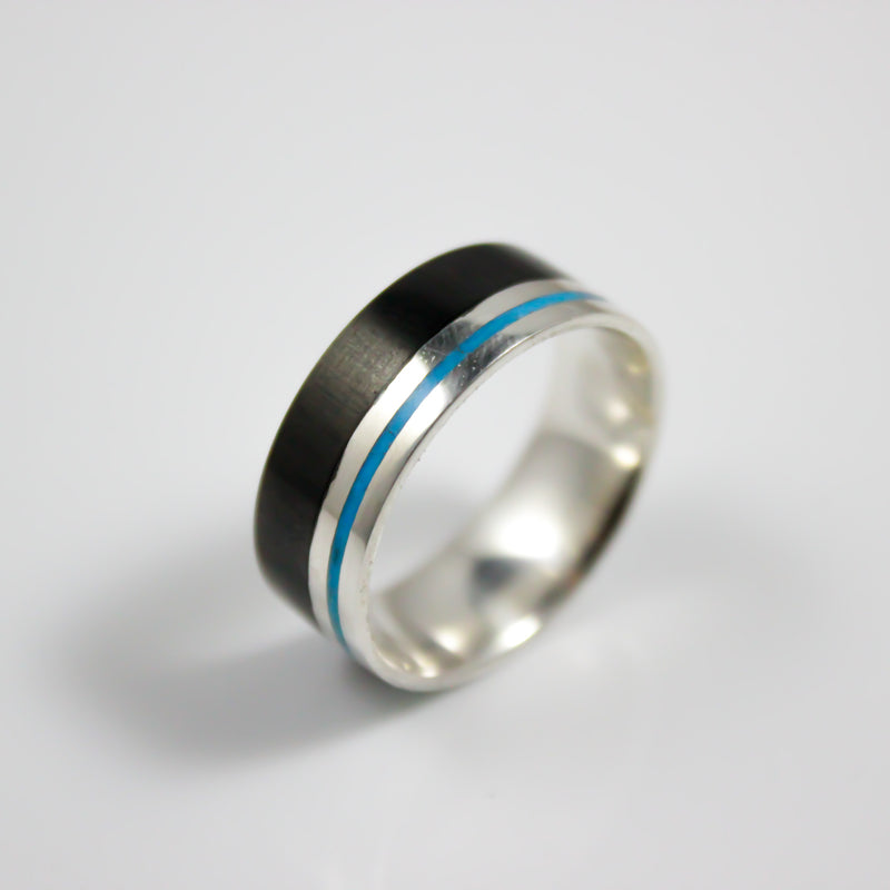 The Cybernetic - Sterling Silver, Glow and Carbon Fiber