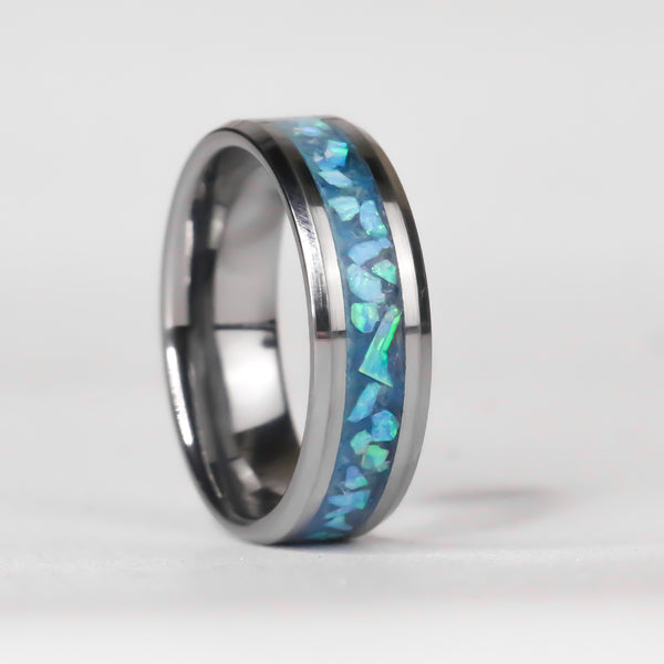 The Alpine River - Tungsten Opal Ring - 10 Spots