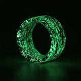 Glowing Forged Carbon Fiber Ring - NEW