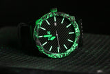 Glowing Forged Automatic - Neutral Green (brightest glow) Bezel