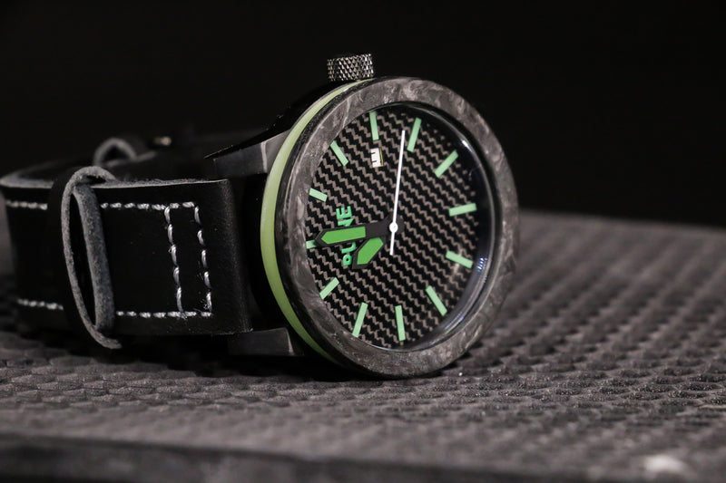 Glowing Forged Automatic - Neutral Green (brightest glow) Bezel