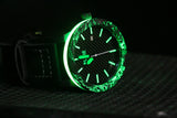 Glowing Forged Automatic - Neutral Green (brightest glow) Bezel