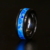 Egyptian Blue - 8mm Tungsten Ring or Titanium Pendant