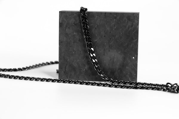 Blackened Stainless Steel Cuban Chain 24" Length