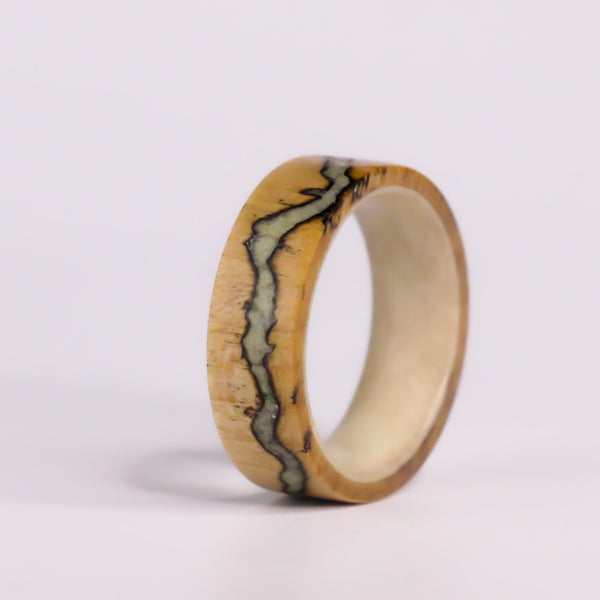 Volt Ring Two Tone - 9.25 size. Maple Wood