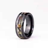 The Eye of The Tiger - 8mm Black Ceramic Ring