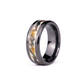 The Eye of The Tiger - 8mm Black Ceramic Ring